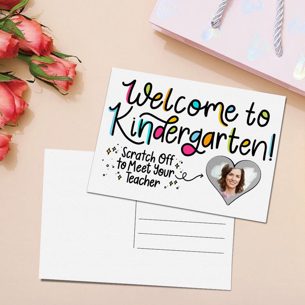 Custom Photo Teacher Reveal Scratch Card Personalized Meet the Teacher ...