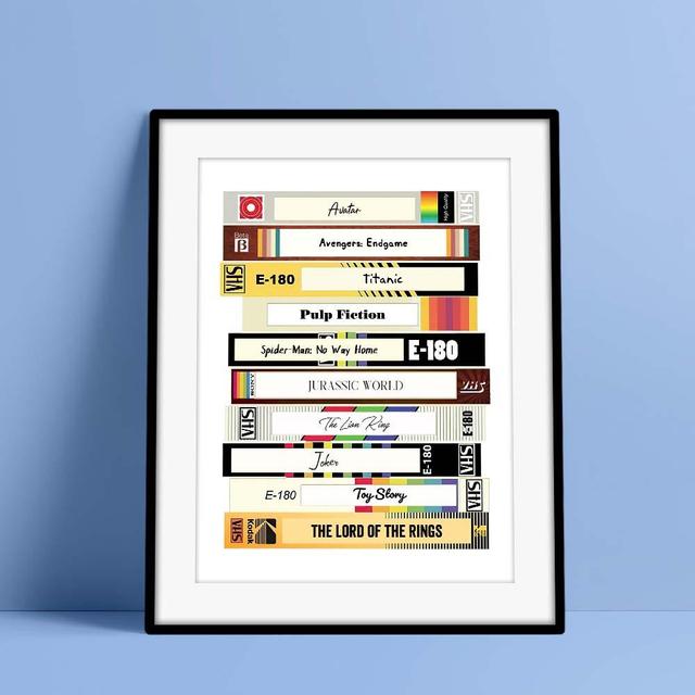 Custom Video Tape Print Personalized Retro Movie Poster Add Your ...